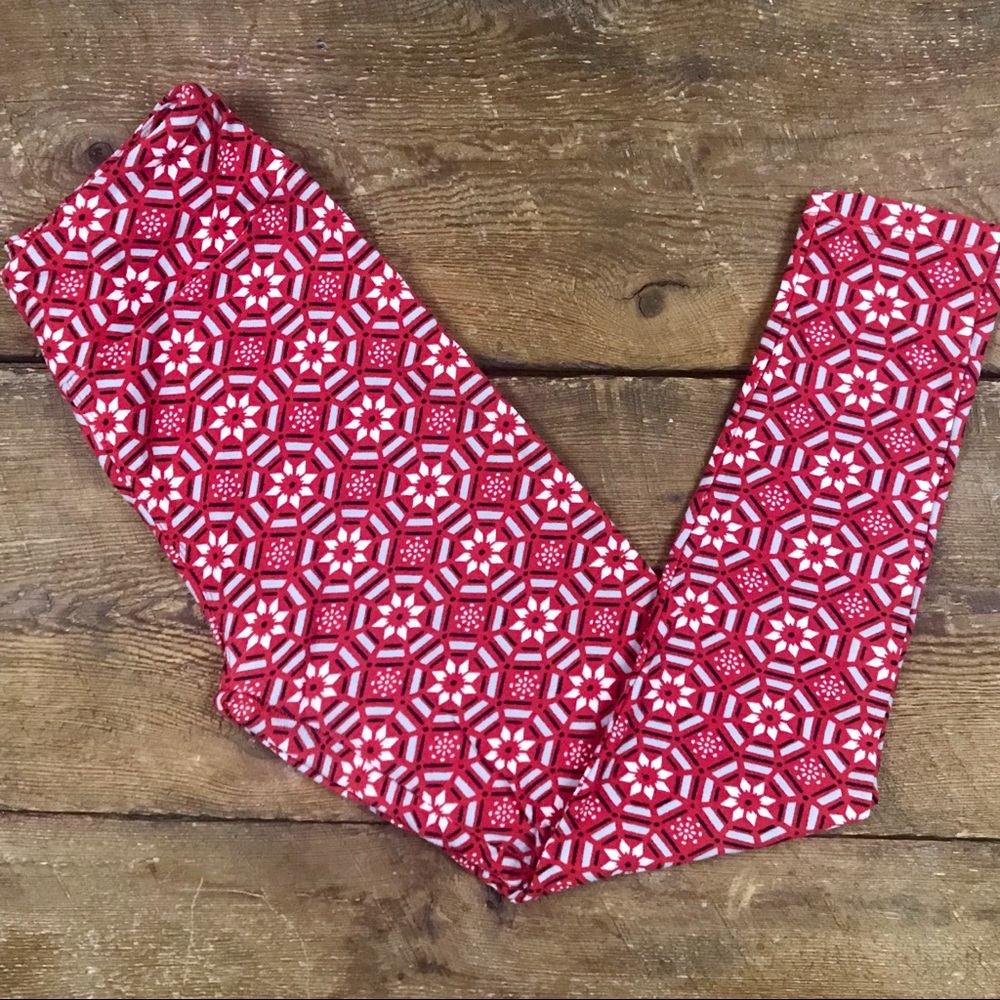 LuLaRoe Christmas Leggings OS